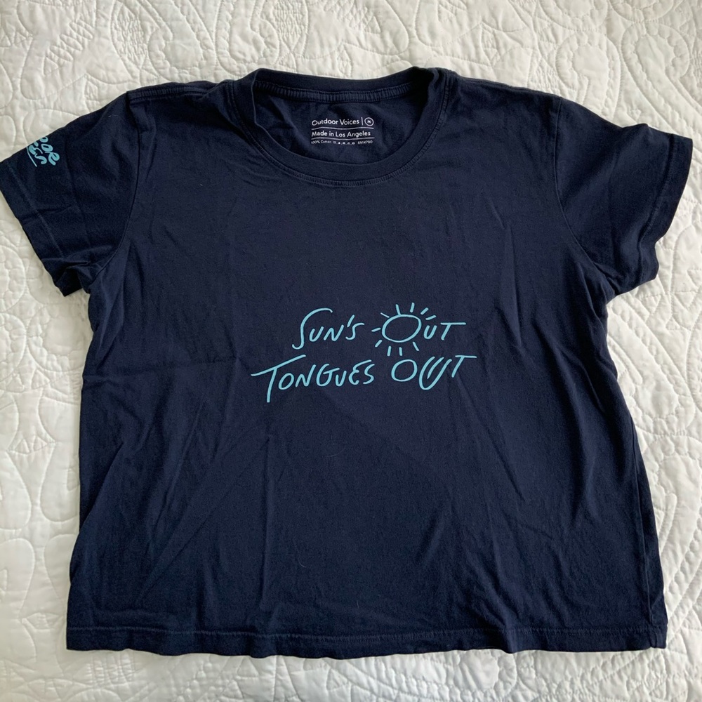 Limited edition outdoor voices Dog Jog tee
